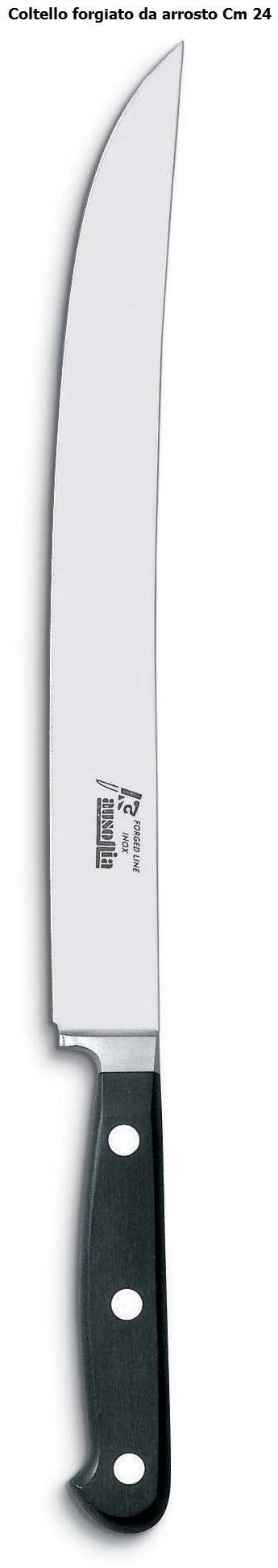 Ceppo tinta ciliegio con 6 coltelli forgiati Ausonia Art.96466