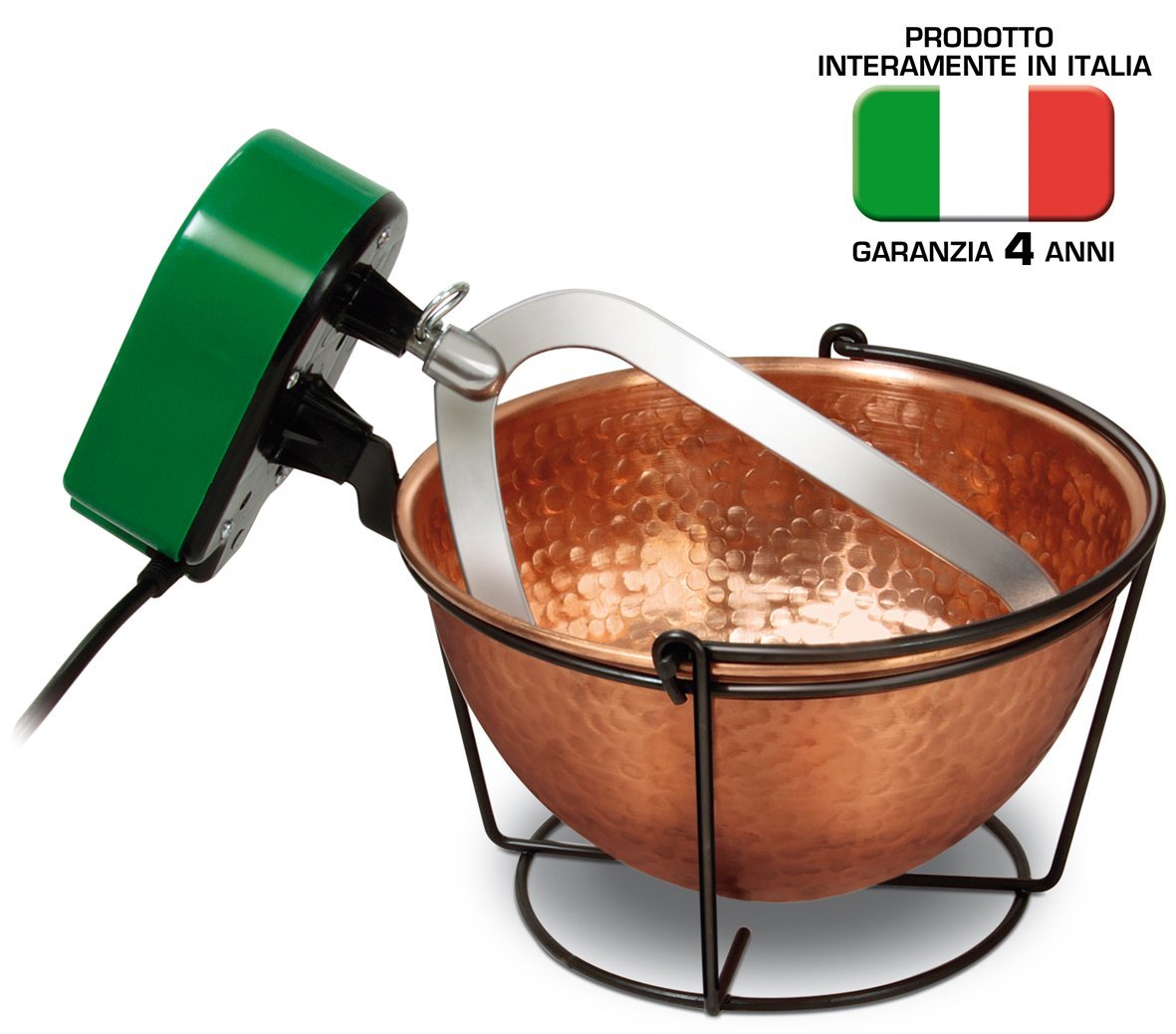 Paiolo per polenta con girapolenta L.4,5