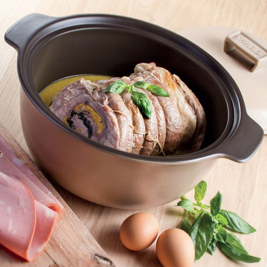 Wald Tegame in terracotta per induzione colore tortora Ø cm 24 002-IND