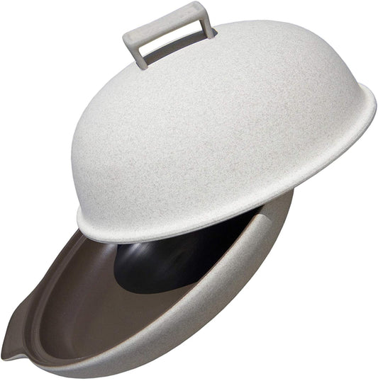 Wald Cuocipane in ceramica Kergrès grigio Ø cm 28.5 x 33 x h16.5