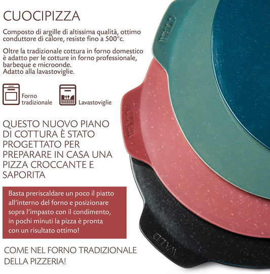 Wald piatto piastra da pizza colore prugna resite a 500°C ø33 cm