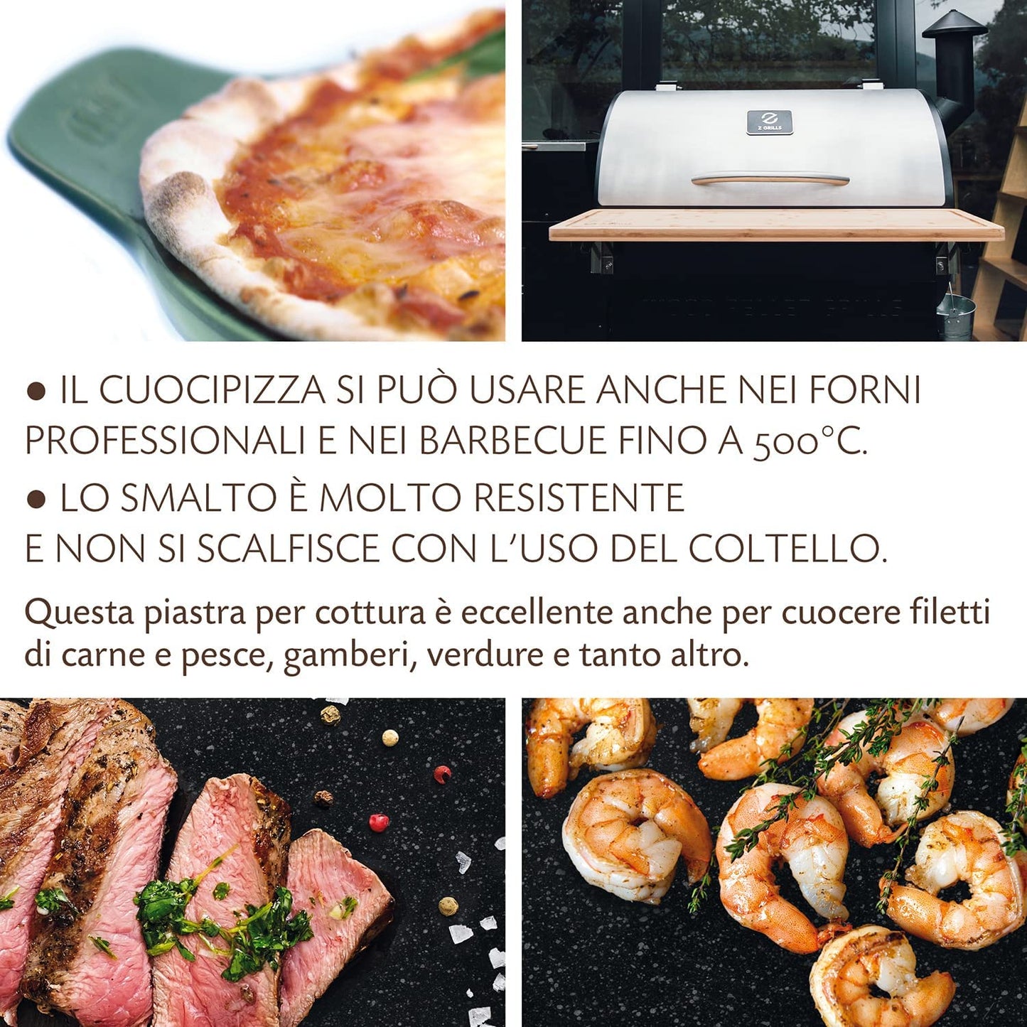 Wald piatto piastra da pizza colore verde resite a 500°C ø33 cm