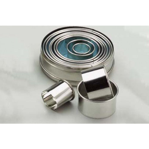 Anelli coppapasta lisci inox Ø da 2 cm fino a 11 cm altezza 2 cm