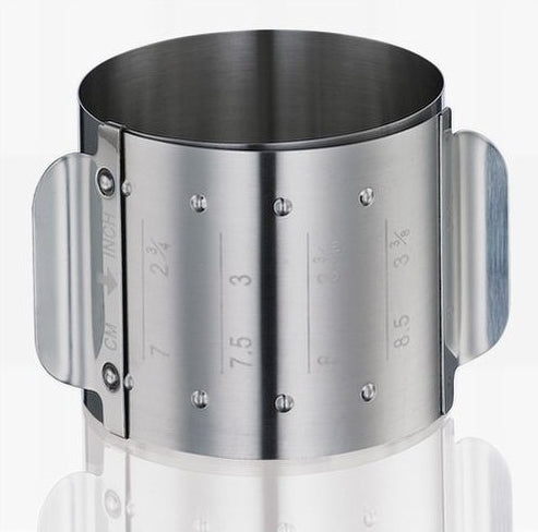 Formina coppa pasta anello regolabile da 7 a 9 cm. 5,5H 5100578