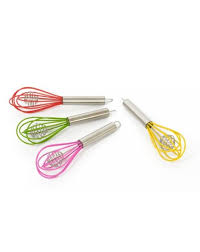 Frusta mini manico inox frusta silicone 18,5 cm.totale 4710016