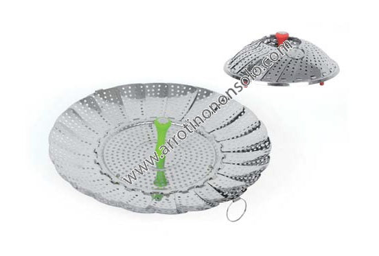 Cuociverdura a vapore in acciaio inox Ø 23 x 5 cm.5240078
