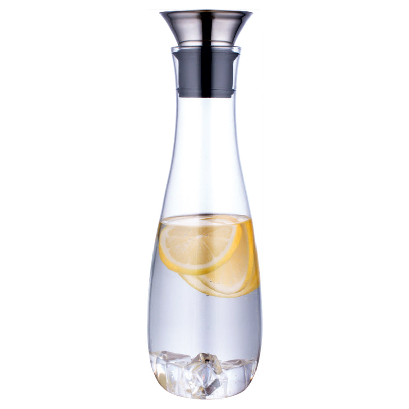 Brocca In Vetro Borosilicato 2000 Ml Con Coperchio Acciaio Inox E Manico, Caraffa Per Acqua E Tè, Resistente Al Calore