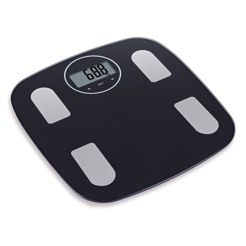 Bilancia pesapersone/analisi massa corporea Body Control nera