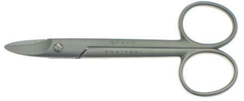 Forbici unghie lama corta 4"(cm.10,16)inox satinate Robur0251/56