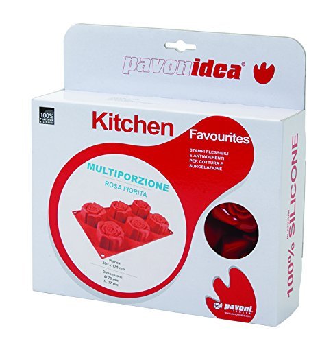 Stampo silicone multi porzione rosa bocciolo FR052ROS.2