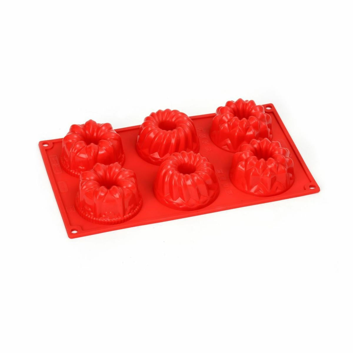 Stampo in silicone platonico multiporzione tre disegni FR051RSS