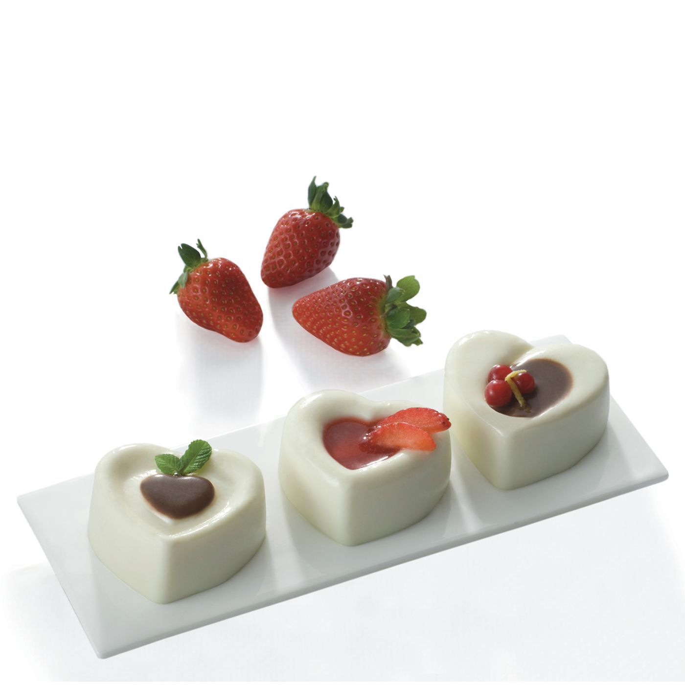 Stampo silicone platonico multiporzione cuoricini FR064RSAS