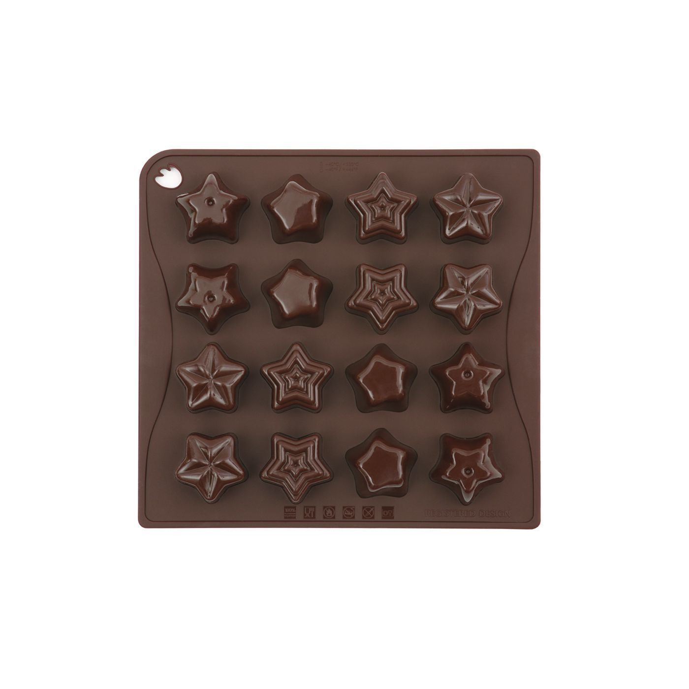 Stampo silicone platonico choco stars CHOCO04S