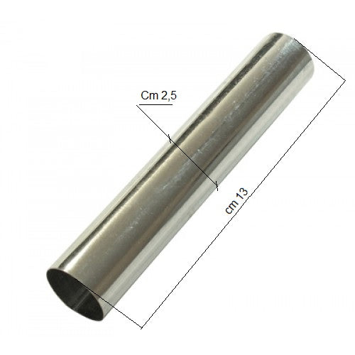 Set sei forme per cannoli a tubo Ø 2,5 cm. lunghezza 13 cm.