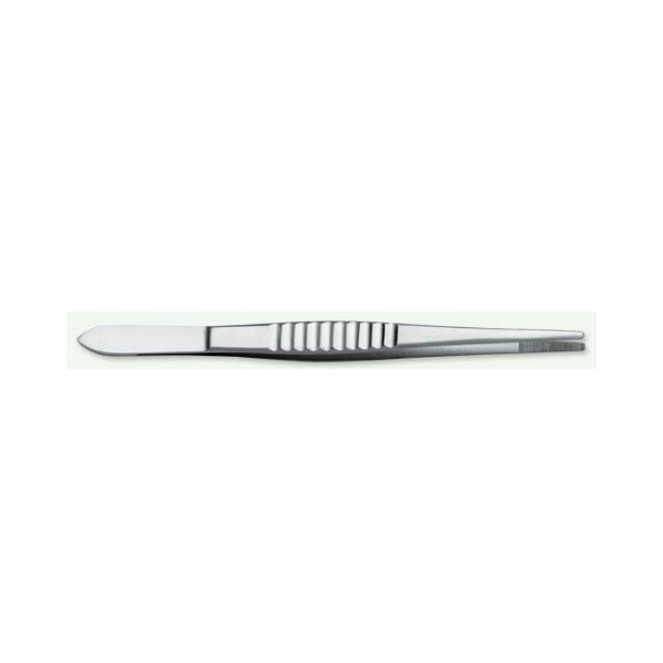 Pinza in acciaio inox punta retta zigrinata 14 cm. 1210/482