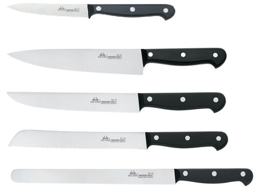 Due Cigni Ceppo in legno con cinque coltelli 2C 309