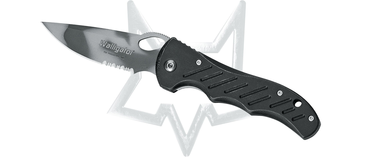 Coltello serramanico Fox con blocco lama "Walligator" 387