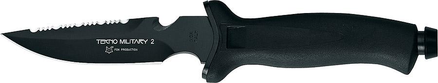 Fox Pugnale Tekno Military II Inox + PTFA con Fodero 641