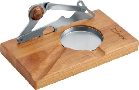 Tagliasigari Inox con Tagliere "Fox Cigar Club" 749/1