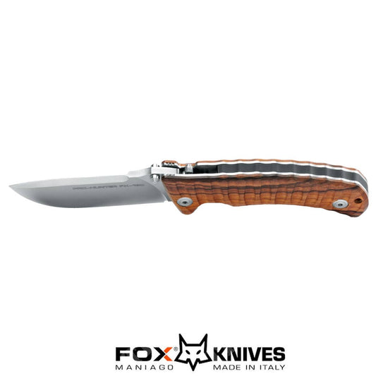 Coltello Fox serramanico da caccia impugnatura legno FX-130 DW