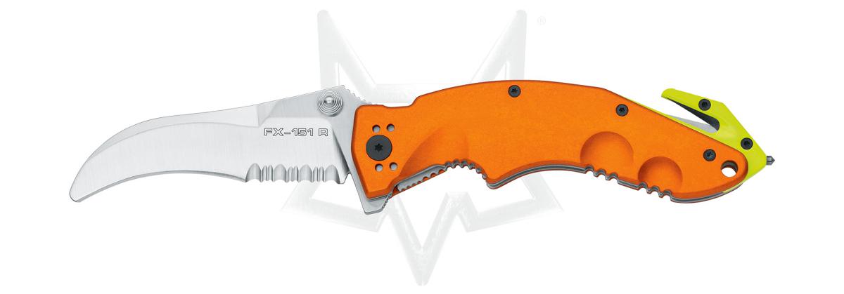 Coltello Serramanico Fox Sierra Rescue Lama Satinata FX-151 OR