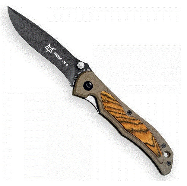 Coltello serramanico con blocco lama Fox Terzuola T1BC