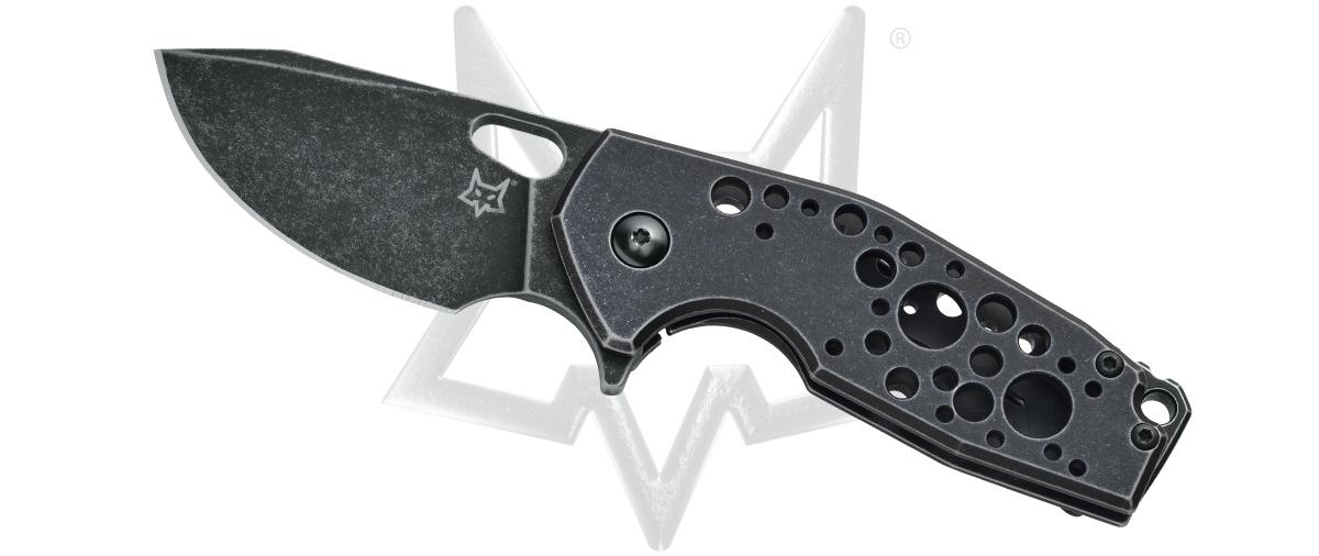 Coltello serramanico Fox Suru nero design Voxnaes FX-526 ALB