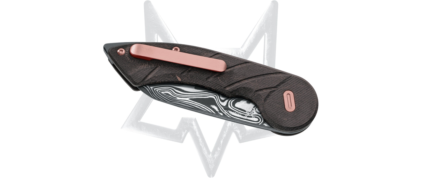 Fox coltello lama damascata Radius by D.Simonutti FX-550 DCFR