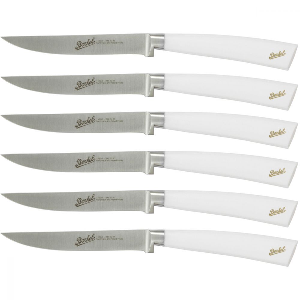 Berkel Elegance set 6 coltelli da bistecca bianco KEP6ST11SRWGB – Rigotti  Arrotino