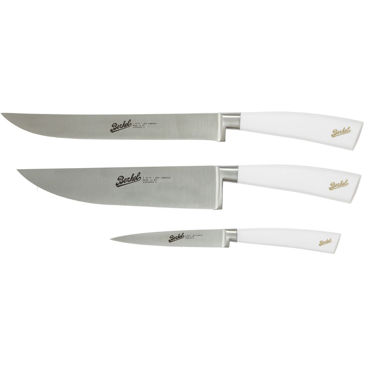 Berkel Elegance set 3 coltelli chef bianco KEP3CS00SRWGB – Rigotti Arrotino