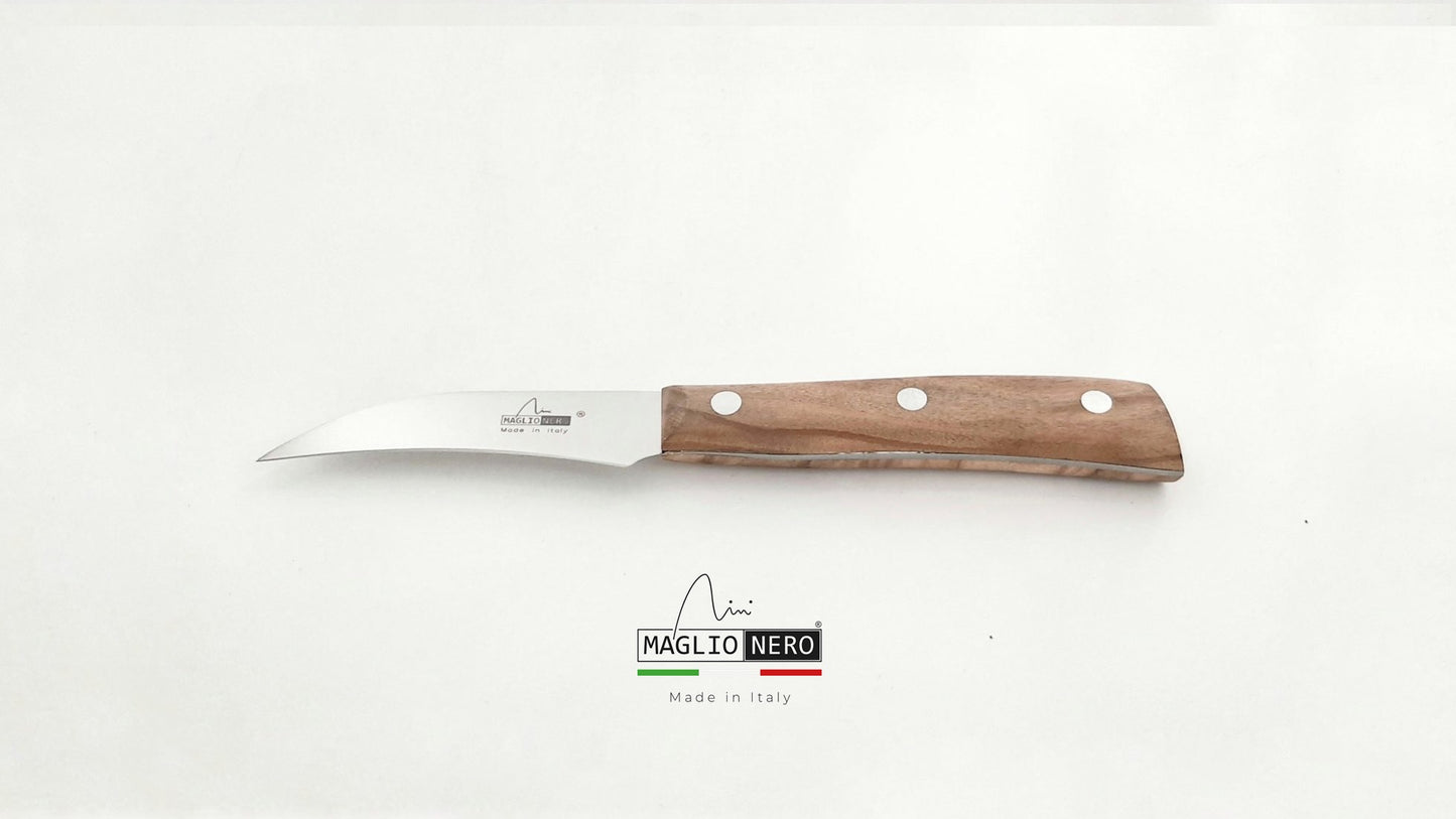 Maglio Nero Spelucchino curvo cm 7 Iside manico in ulivo UV0507