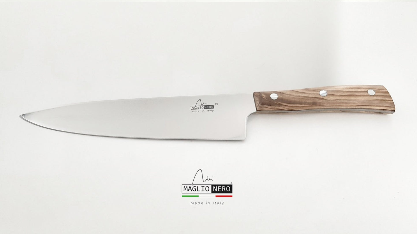 Maglio Nero coltello da cucina 21 cm Iside manico ulivo UV1621