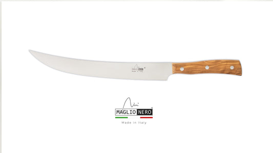 Maglio Nero coltello scimitarra 26 cm Iside manico ulivo UV2226