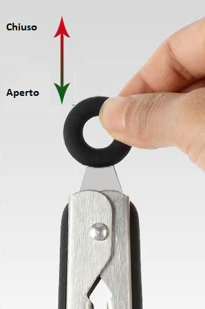 Pinza in acciaio inox per barbecue 36 cm. 49501