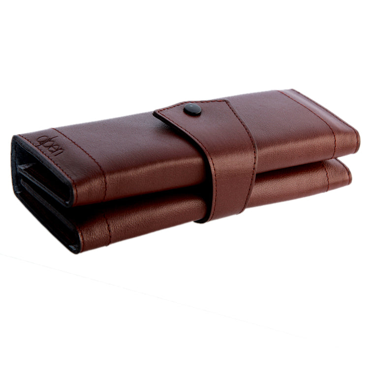 Alpen astuccio avvolgibile in pelle bordeaux Manicure 8pz 6839