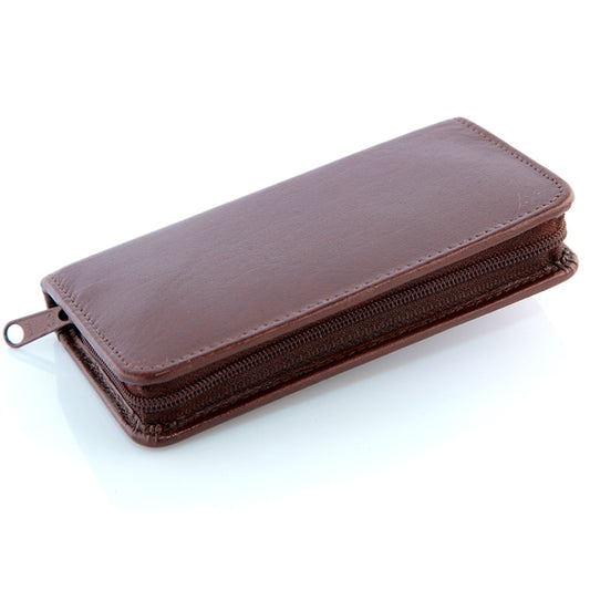 Alpen set manicure in pelle marrone sei strumenti inox 6823R