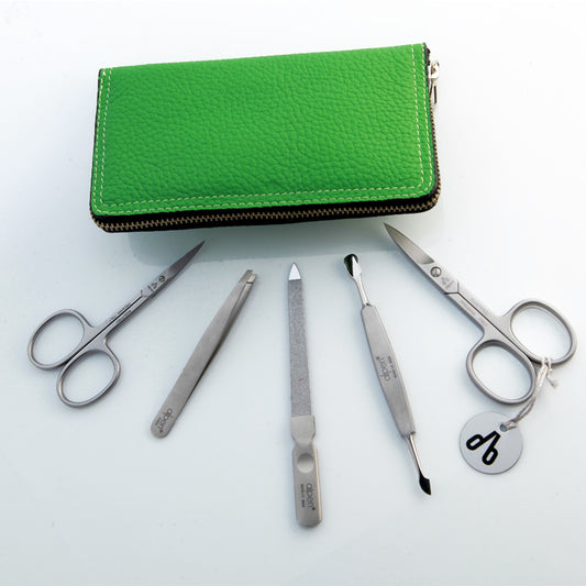 Alpen Set Manicure 5 pezzi inox astuccio pelle tabacco AP6842R
