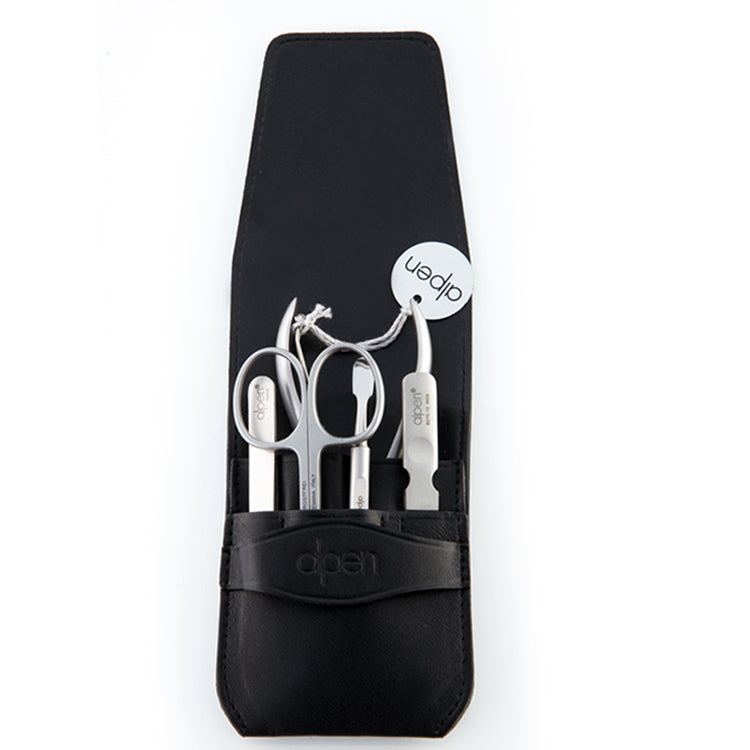 Alpen Set Manicure 5 pezzi inox astuccio in pelle AP6874R