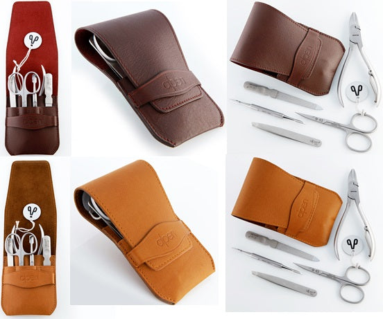 Alpen Set Manicure 5 pezzi inox astuccio in pelle AP6874R