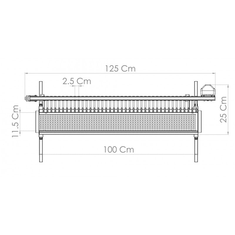 Cuoci 40 Arrosticini Automatico a Carbonella Tecnoroast V220 o 3