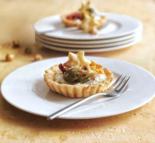 Set di 4 stampi in silicone platinico per tartelette cm 12x3