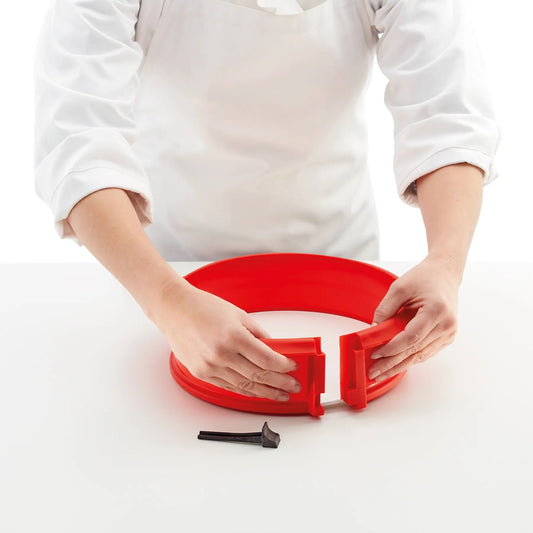 Lekue stampo in silicone a cerniera con fondo in ceramica ø23cm