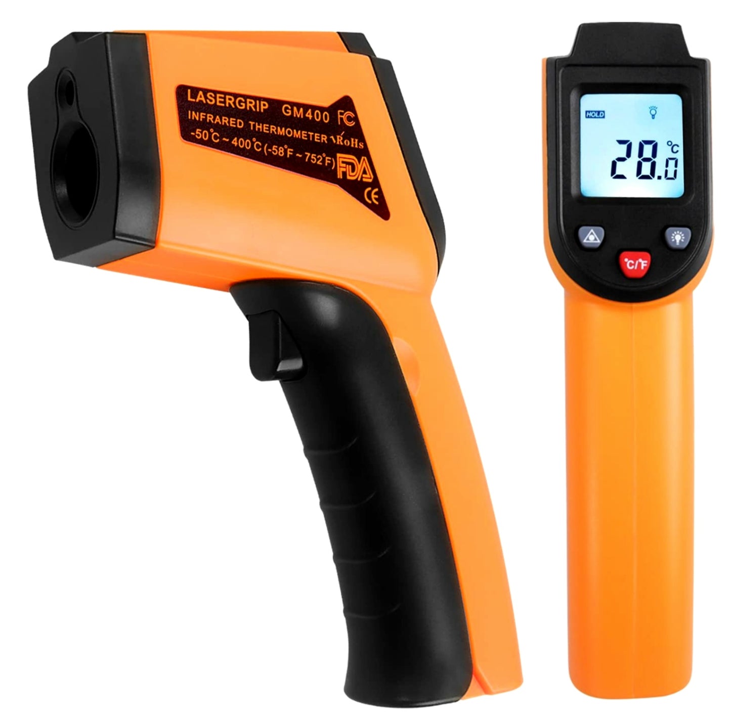 Termometro digitale a infrarossi da - 50 °C a + 400 °C