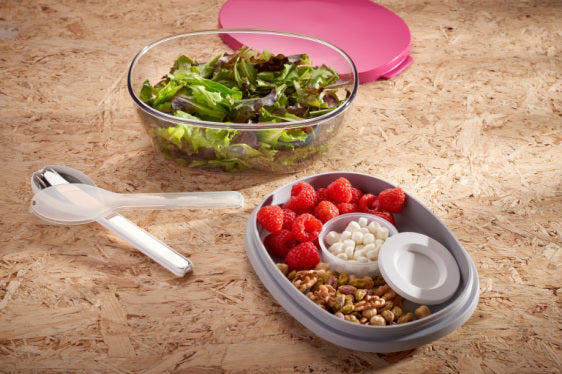 Set posate inox da viaggio con contenitore bianco Mepal 6250172