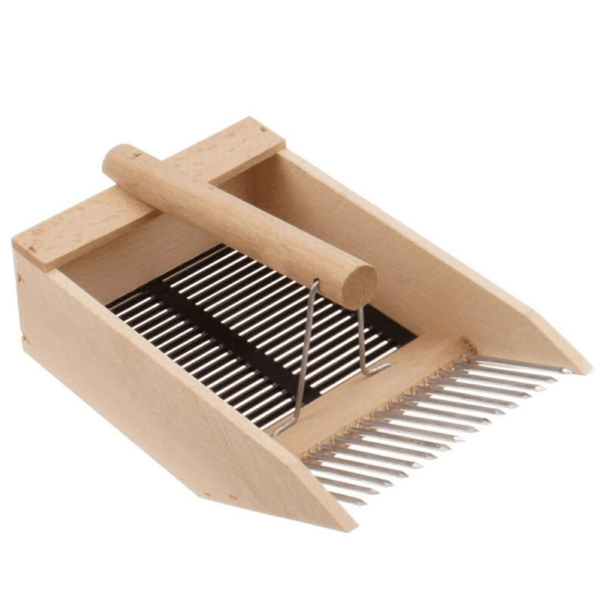 Raccogli mirtillo, bacche di ginepro in legno e metallo