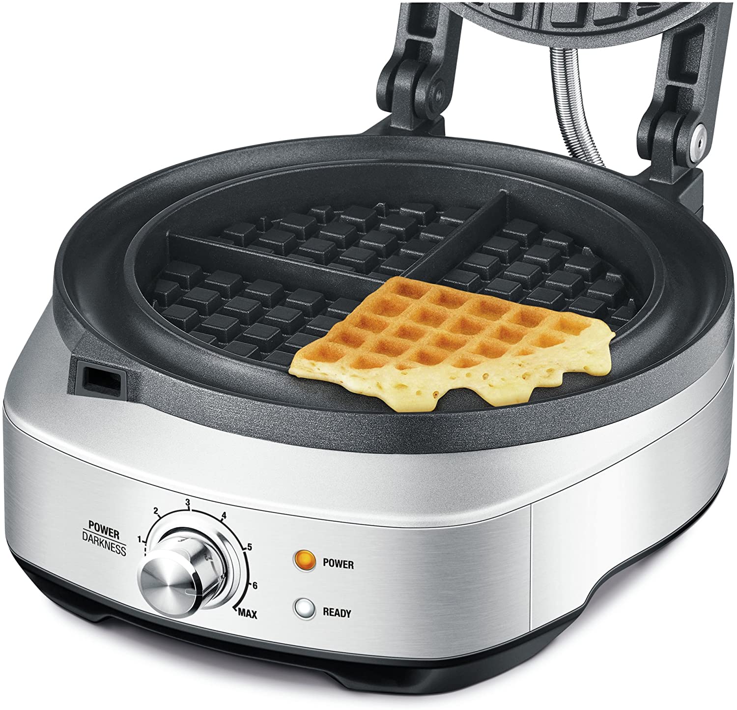 Sage Piastra elettrica rotonda per waffle classici "the No-mess Waffle"
