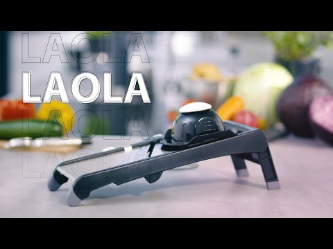 Gefu mandolina affetta verdure LAOLA regolabile dichi lisci ondulati e julienne 89429