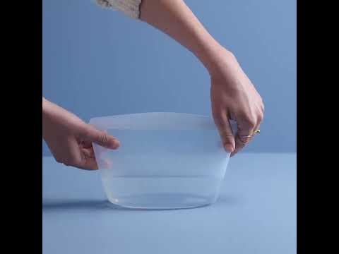 STASHER contenitore in silicone ermetico adatto cottura a bassa temperatura e microonde 946 ml salvaspazio