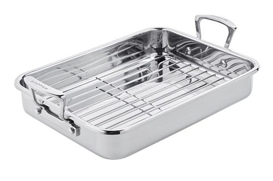 Scanpan teglia Arrostiera inox con griglia "Impact" induzione cm 42x26