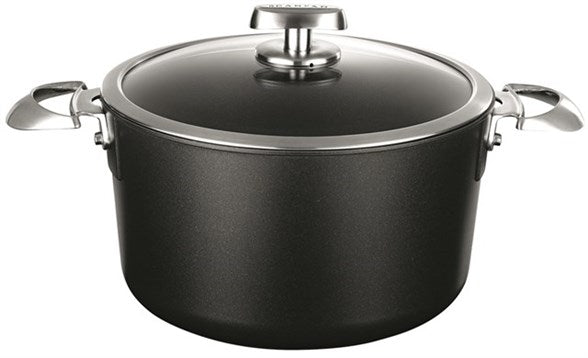 Scanpan Pentola alta PRO IQ con coperchio in vetro cm Ø 26x H15,4 / 6,5 litri